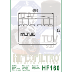 Filtro de Aceite Hiflofiltro HF160 | RCMotos