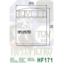 Filtro de Aceite Hiflofiltro HF171C | RCMotos