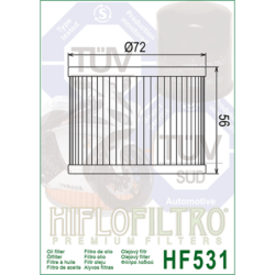 Filtro de Aceite Hiflofiltro HF531 | RCMotos