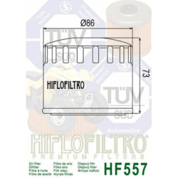 Filtro de Aceite Hiflofiltro HF557 | RCMotos