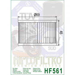 Filtro de Aceite Hiflofiltro HF561 | RCMotos