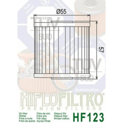Filtro de Aceite Hiflofiltro HF123 | RCMotos