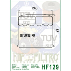 Filtro de Aceite Hiflofiltro HF129 | RCMotos